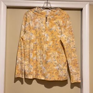 Misses Breckenridge zip Up Paisley Print Lightweight jacket size large